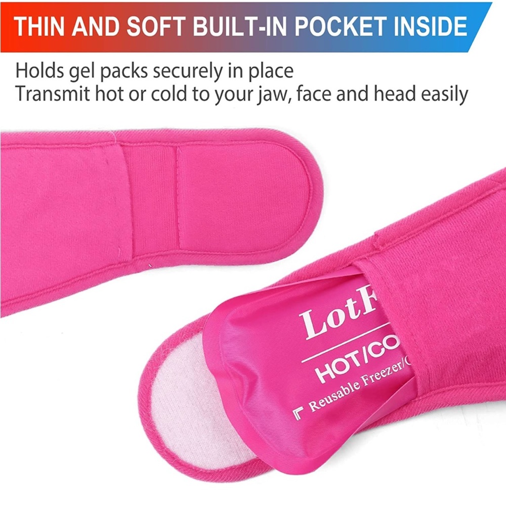 Gel Pack Face Wrap- Reusable Hot or Cold - Picture 3 of 5